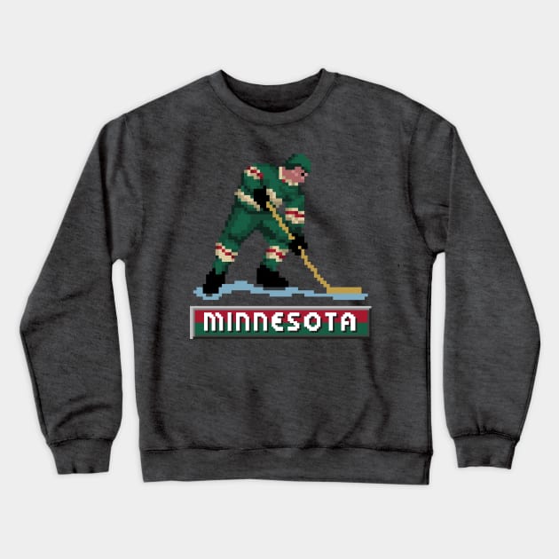 Minnesota Hockey Crewneck Sweatshirt by clarkehall